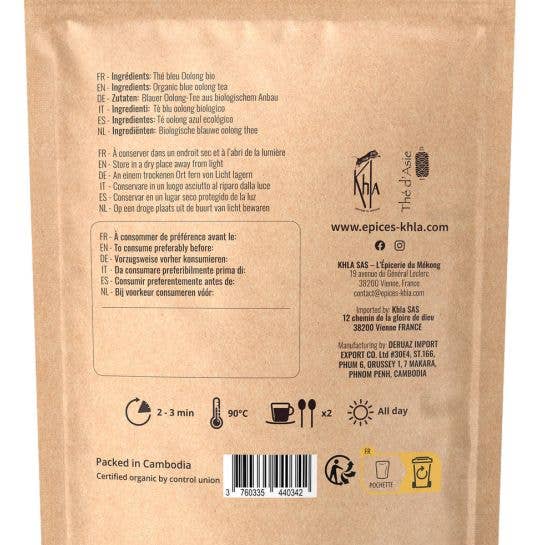 Khla - L'épicerie du Mékong - Wholesale Loose Tea - Blue tea - Oolong - Organic - in bulk - 100g1