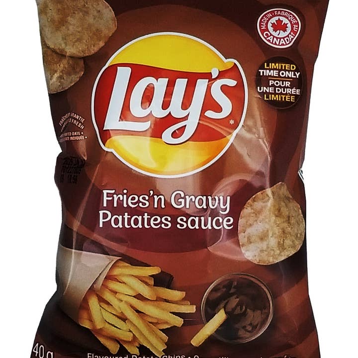 Lay’s Fries’n Gravy 6ct (40g) (Canada) for wholesale by Pops Distro Inc