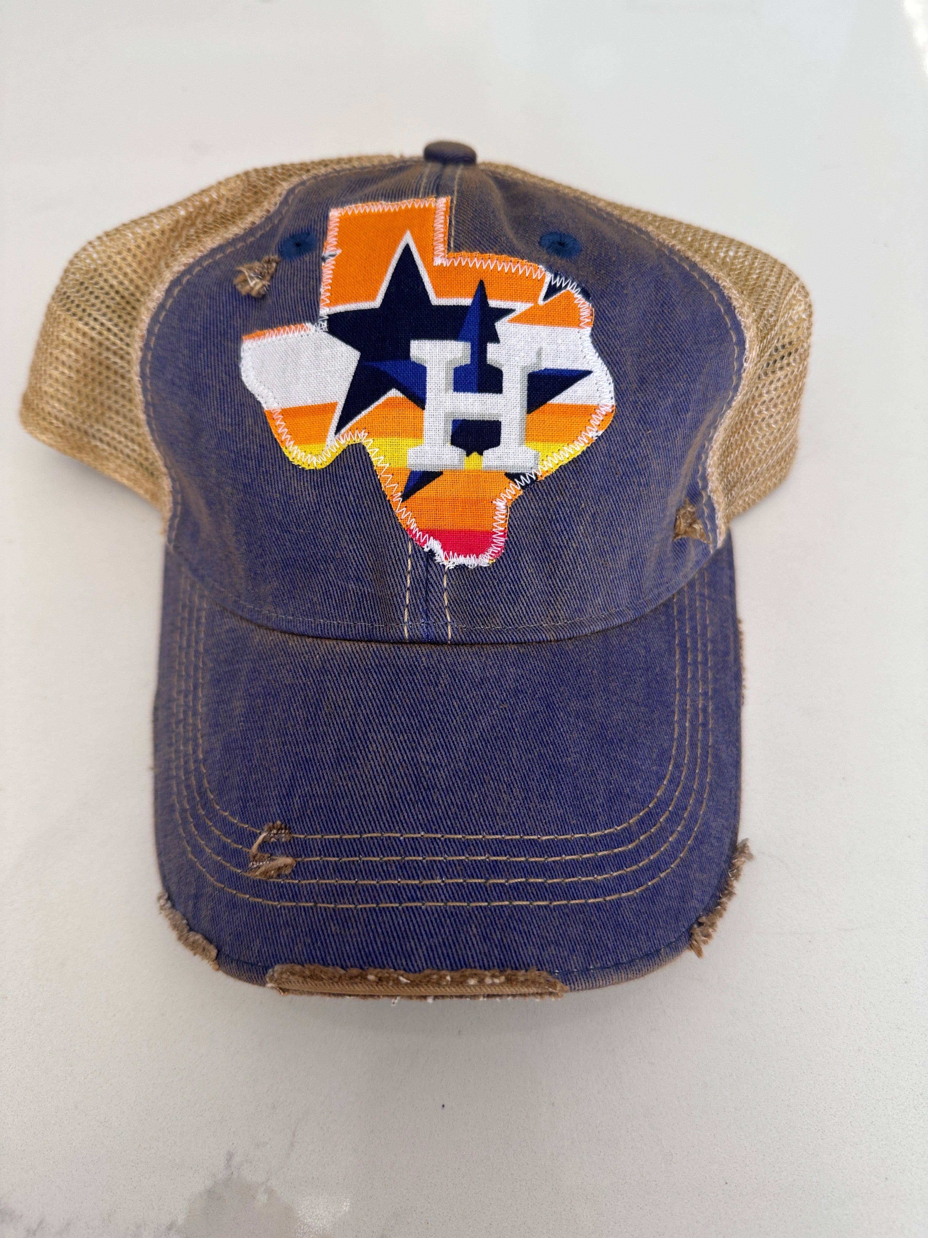 Sweet Texas Treasures - Wholesale Trucker Hat - Unisex - Throwback Houston Texas Dirty Trucker Hat 5