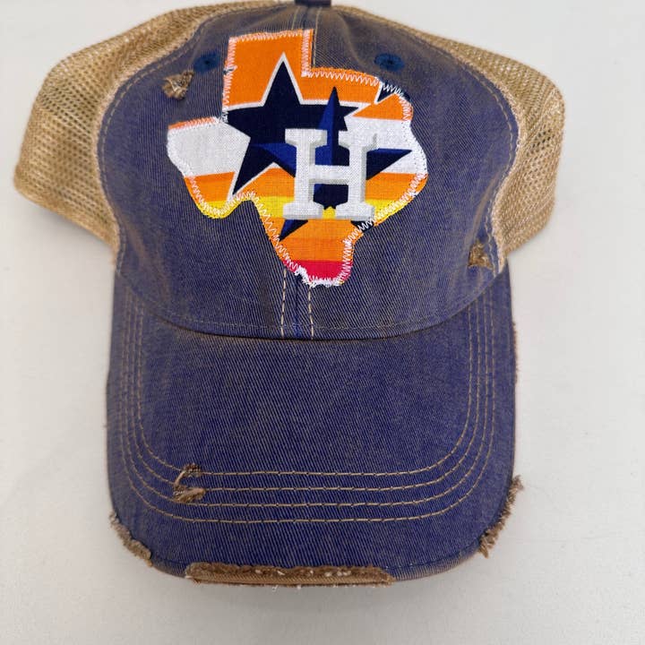 Sweet Texas Treasures - Wholesale Trucker Hat - Unisex - Throwback Houston Texas Dirty Trucker Hat 5