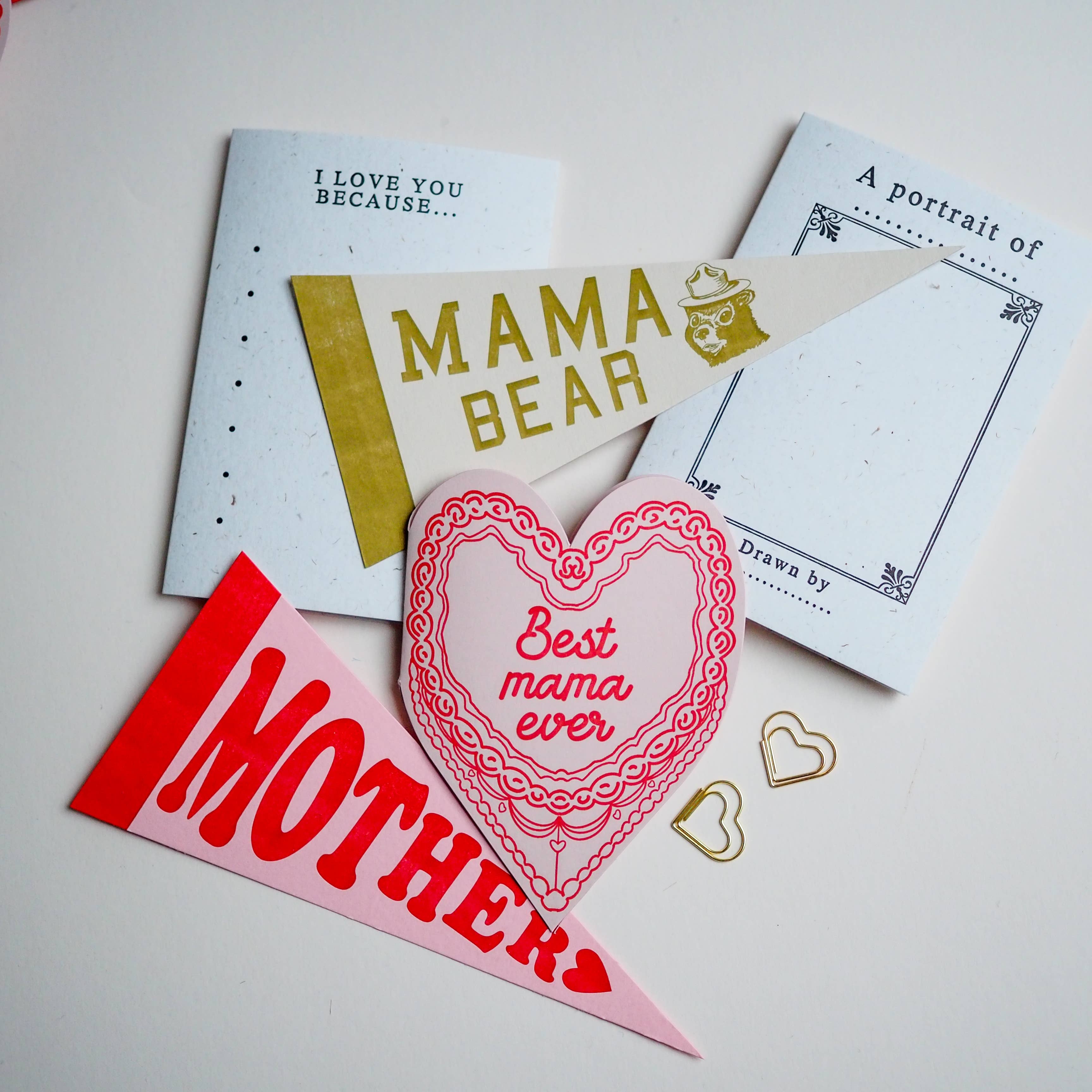 soch and co – wholesale Mother’s Day card – Mother pennant Mothers day card 4