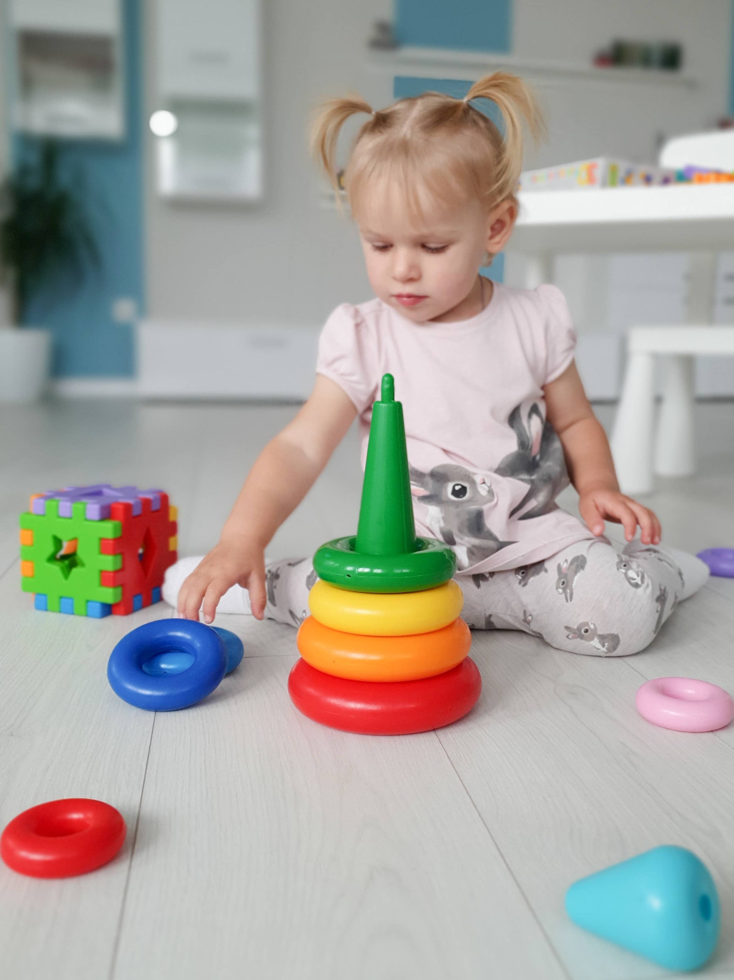 Lotus Pharmacy & Kids Boutique - Wholesale Stacking Rings Game - Baby - Educational toy "Pyramid" LUX in a box, Tigres3