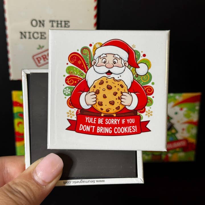 Aimant de Noël "Yule Be Sorry" pour la vente par Tieu Magnetic