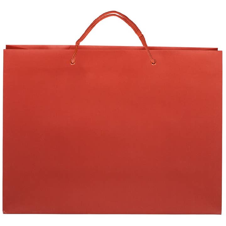 JAM PAPER - Wholesale Gift Bag - Matte Gift Bags w/ Rope Handles, 16x12x6, Dark Red, 1PK1