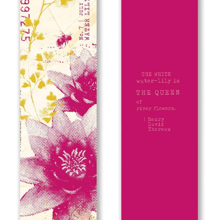 Gibbs Smith - Wholesale Bookmark - Mark the Year Bookmark Box A Floral Bookmark for Each Month7