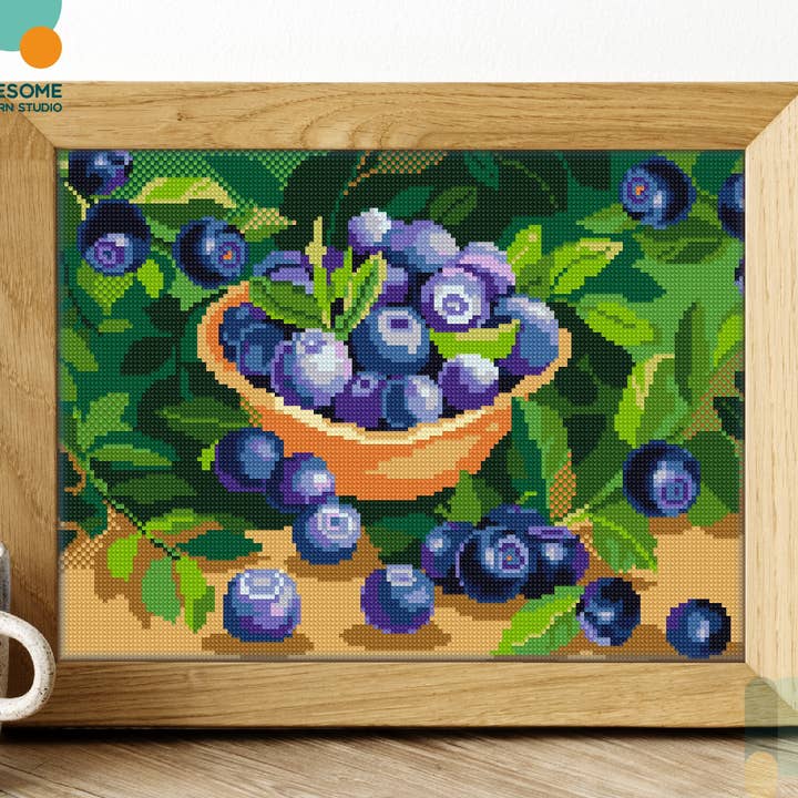 DS1068-120x162 Bilberries, Diamond Painting Kit for wholesale by Awesome Pattern Studio