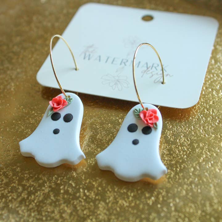 Blomster Spøgelse Dingle Øreringe for engroshandel hos The Watermark Design