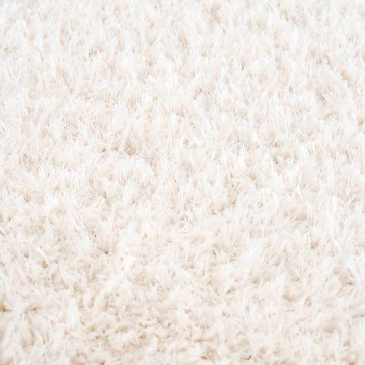 Hauteloom - Wholesale Area Rug - Faina Solid Cream Shag Rug Washable14