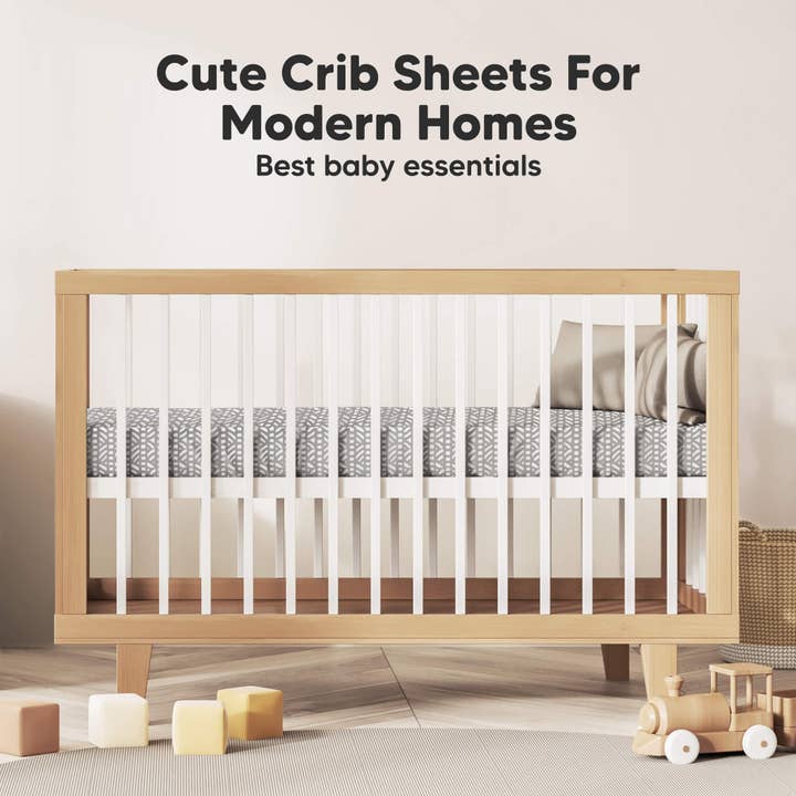 Nordic 2-pack Organic Cotton Fitted Crib Sheet for wholesale on Faire7