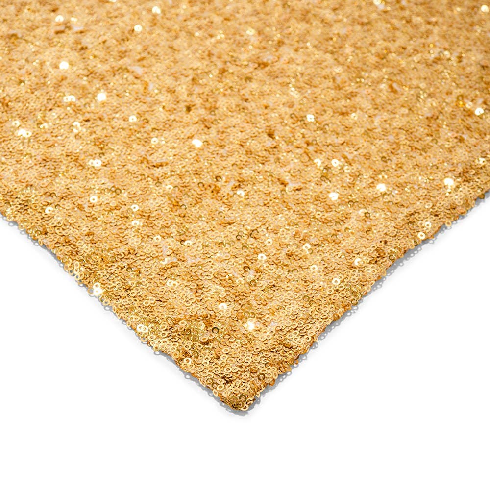Weddingstar Inc. – wholesale Table runner – Modern Sparkle Sequin Table Runner - 120" Metallic Gold2