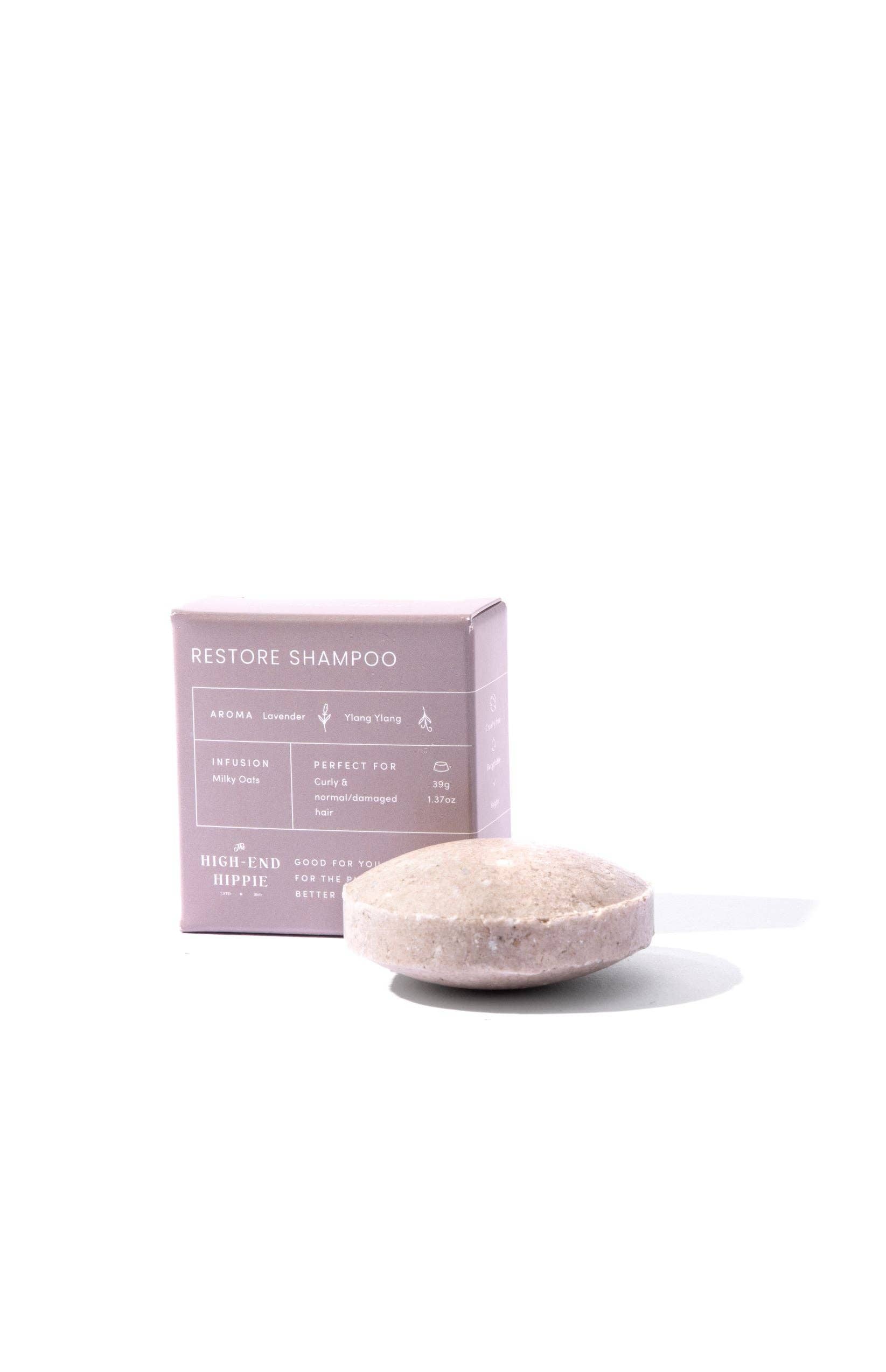 The High-End Hippie - Wholesale Shampoo Puck/Solid Shampoo - Restore Shampoo Bar for Thick, Curly, Normal, Dry/Damaged0