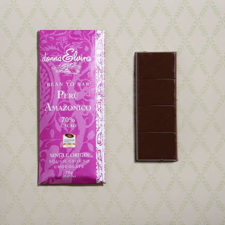 Peru Amazonico single-origin chocolate for wholesale by DONNA ELVIRA dolceria di Roccasalva Elvira