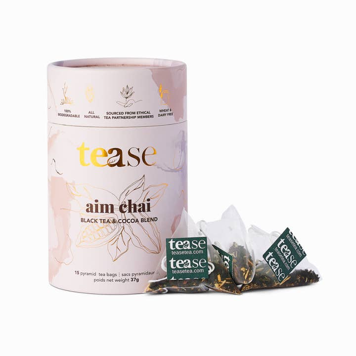Tease | Wellness Tea Blends + Accessories – Engroshandel Teposer – Aim Chai-te | Sort te | Kold eller varm bryg2