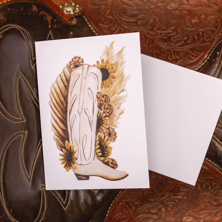 Dreaming of Gold - Carte de vœux pour la vente par Western Rose Studios