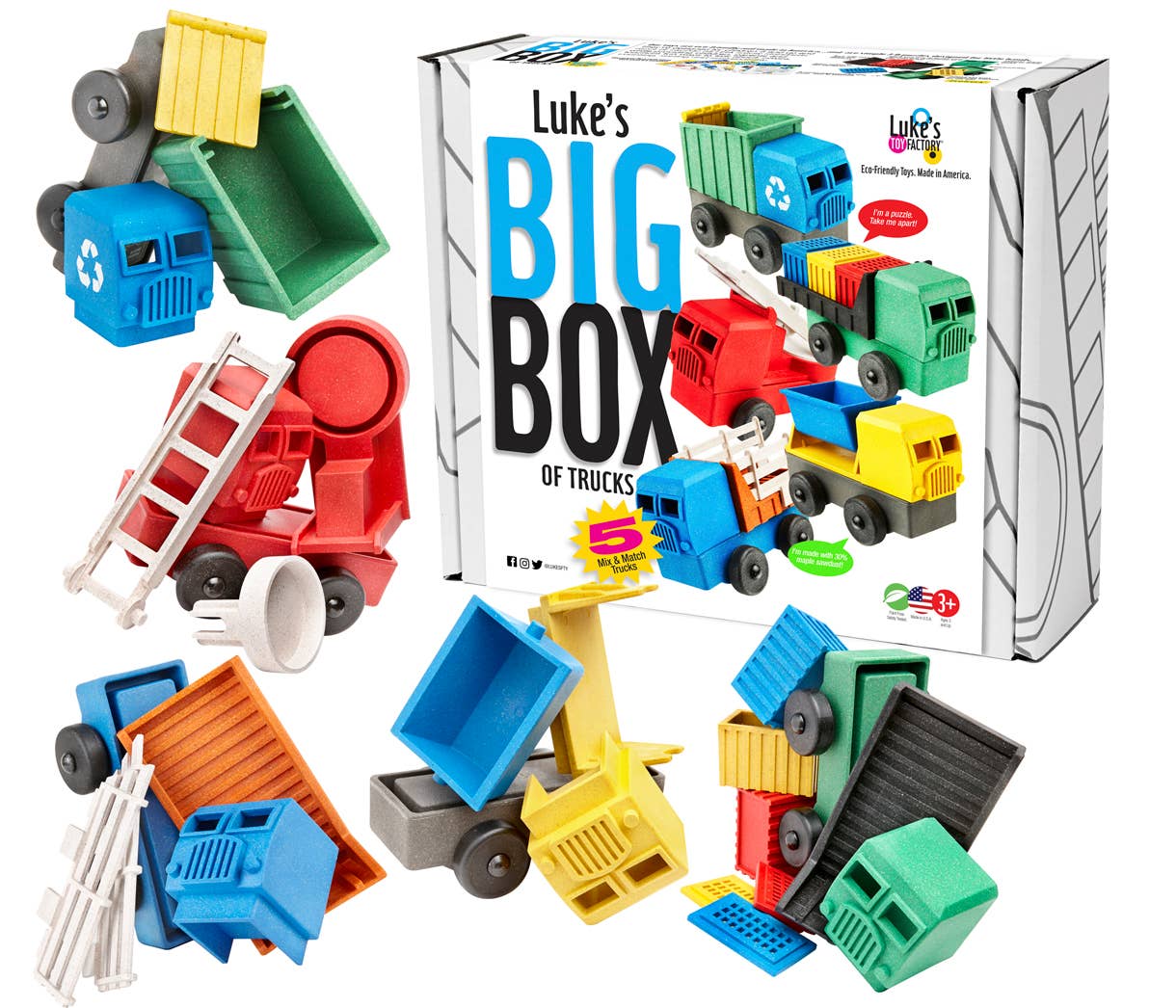 Luke's Toy Factory - Wholesale Toy Car/Truck - Kids - Five Pack: Luke's Big Box of Trucks2