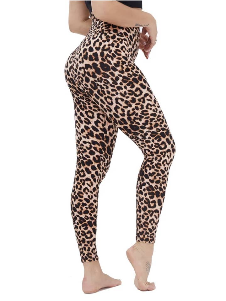 LEOPARD PRINT HIGH WAIST LEGGING for wholesale on Faire2