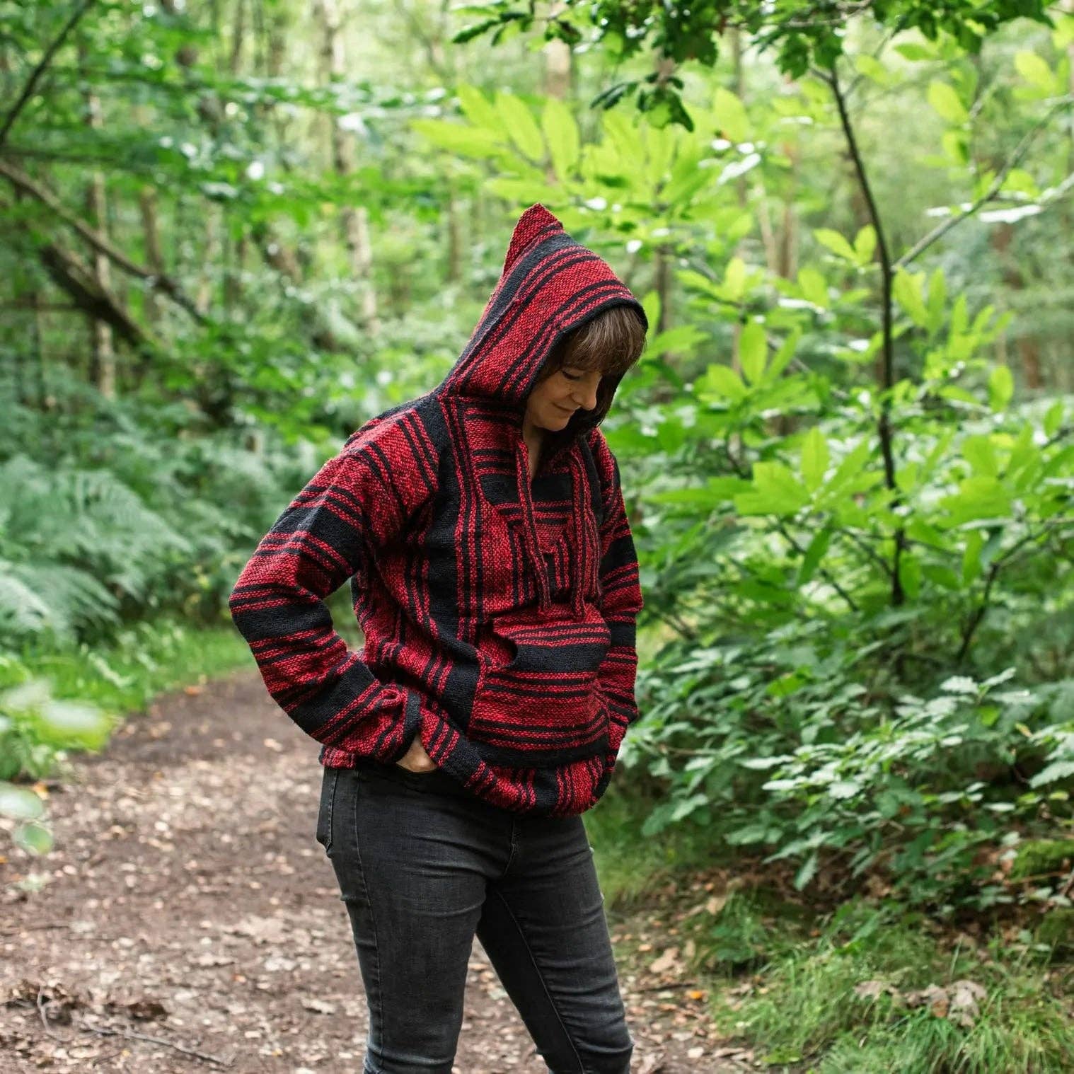 Siesta – Großhandel Hoodie – Herren – Baja-Top - Rot und Schwarz6