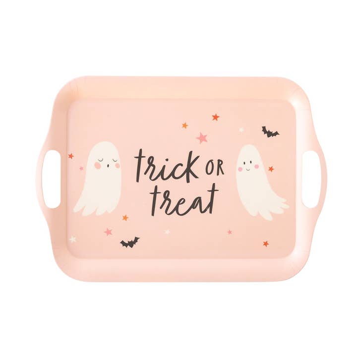PSH930 -  Trick or Treat Boo Bamboo Reusable Tray for wholesale by My Mind’s Eye