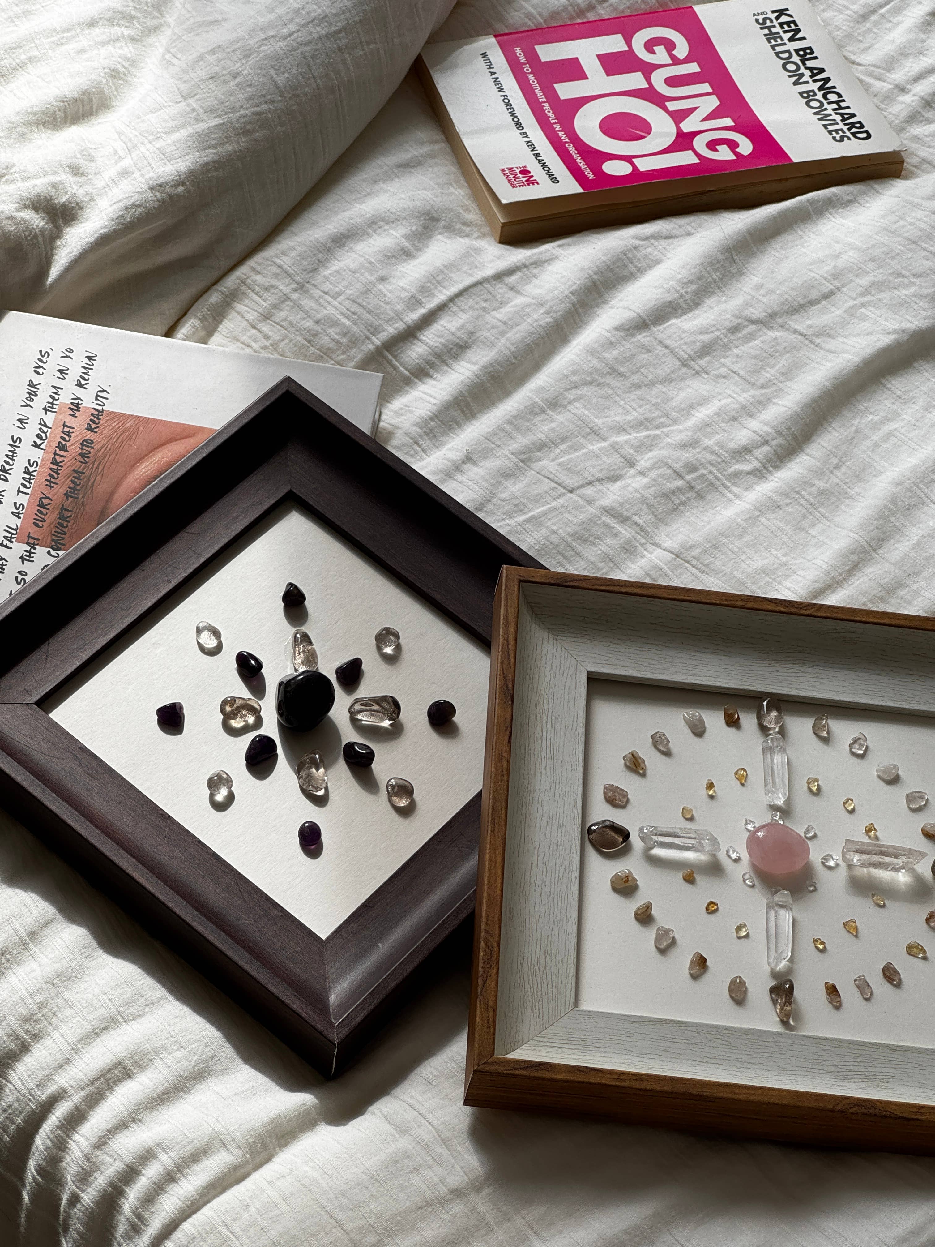 Auris Space - Wholesale DIY Craft Kit - Crystal Grid Wall Decals  Amythest and  Clear Quartz DIY set4