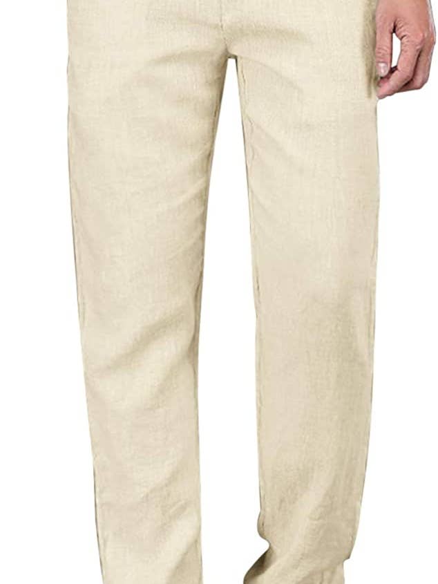 Linen-Cotton Drawstring Pants for Men for wholesale by Ayurvastram
