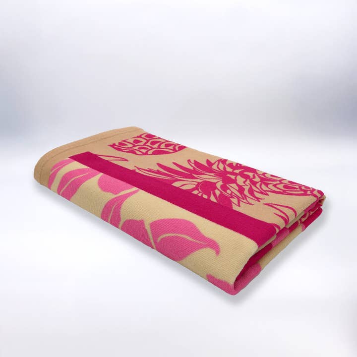 Le comptoir de la plage - Vendita all'ingrosso Telo mare - Telo mare in microfibra Rosa 90x170 220g/m² - Tropea