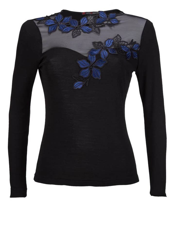 214 04 Sottogiacca Maniche Lunghe - Lana Seta per la vendita all'ingrosso da parte di Madiva