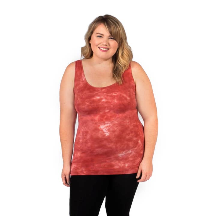 Plus Marbled Tank for wholesale by Skinnytees