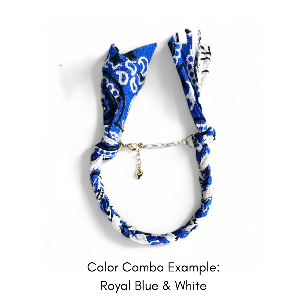 Karma Cat Jewelry Co. - Wholesale Woven/Braided Bracelet - Custom Bandana Bracelet / School Spirit, Cheer, game day6