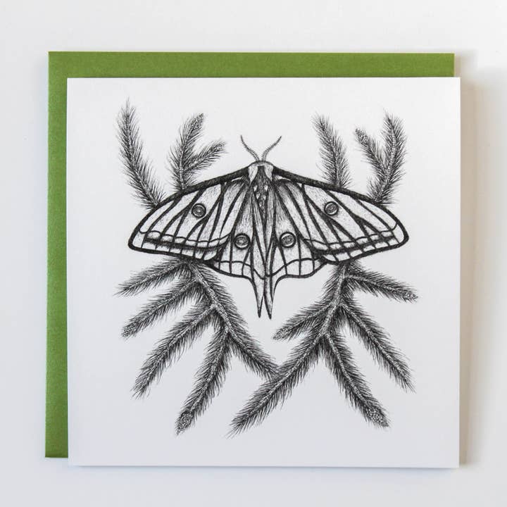 Spanish Moon Moth | Carte de voeux pour la vente par Mackenzie Myrick Studio