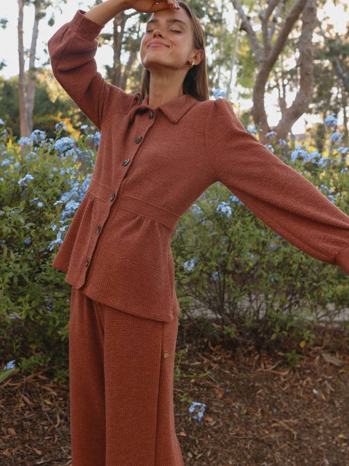 JK024A Ari Jacket Brown for wholesale by If She Loves