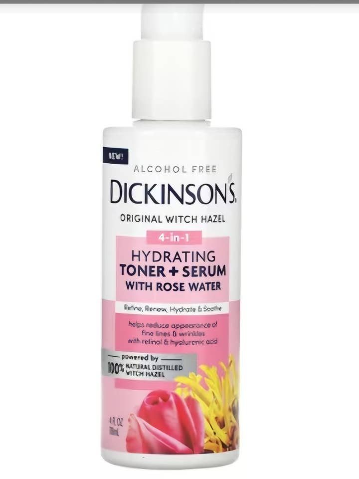 Dickinson Witch Hazel Toner Serum Hydrating Rosenwasser 4oz für den Großhandel von Majesitc Health