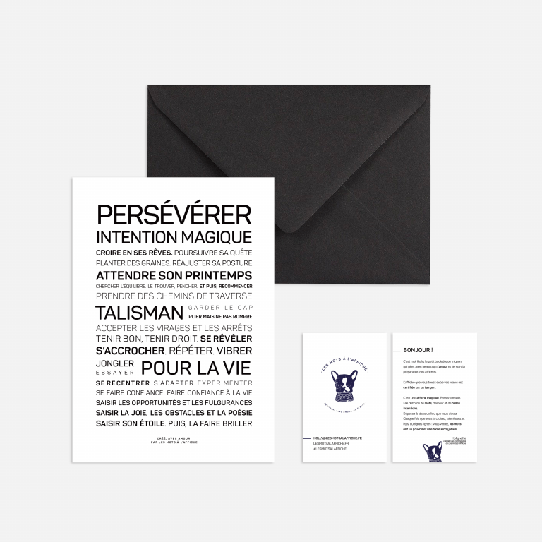 LES MOTS A L'AFFICHE - Wholesale Poster - Persevere1