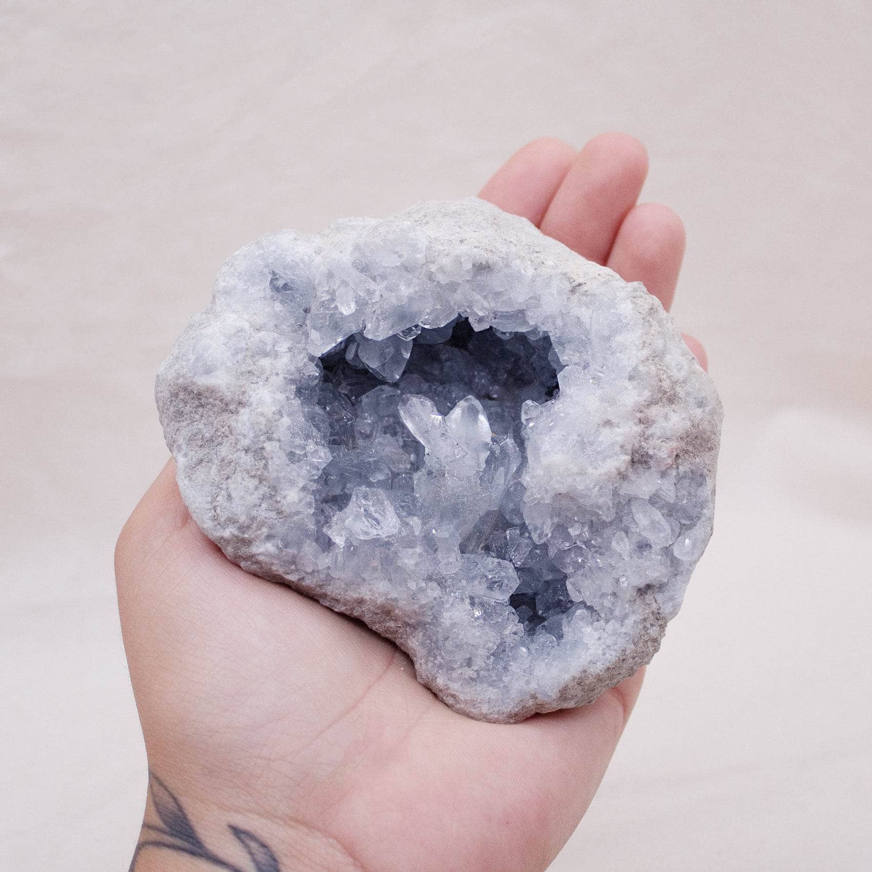 Tiny Rituals - Wholesale Spiritual Stone/Crystal - Celestine Geodes - AAA Premium Quality49