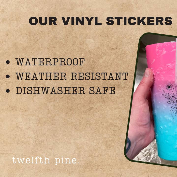 Twelfth Pine - Wholesale Sticker - Cozy Fox Sweater Sticker, 2.5x3in4