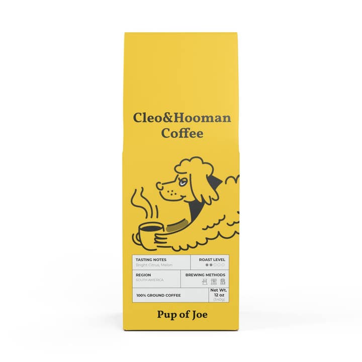 Pup of Joe (Light-Medium Roast) for wholesale by Cleo&Hooman