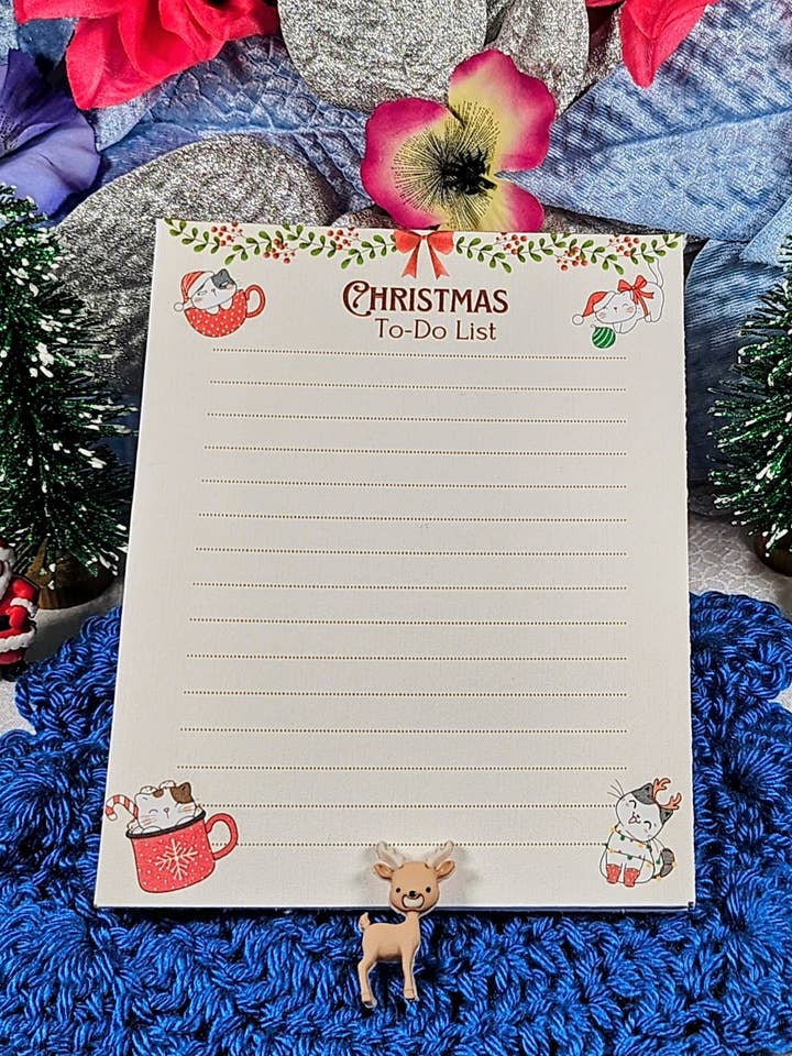 Bloc de notas de tareas Mugs & Mittens 4,25" x 5,5" para venta al por mayor de Autumnmist Boutique