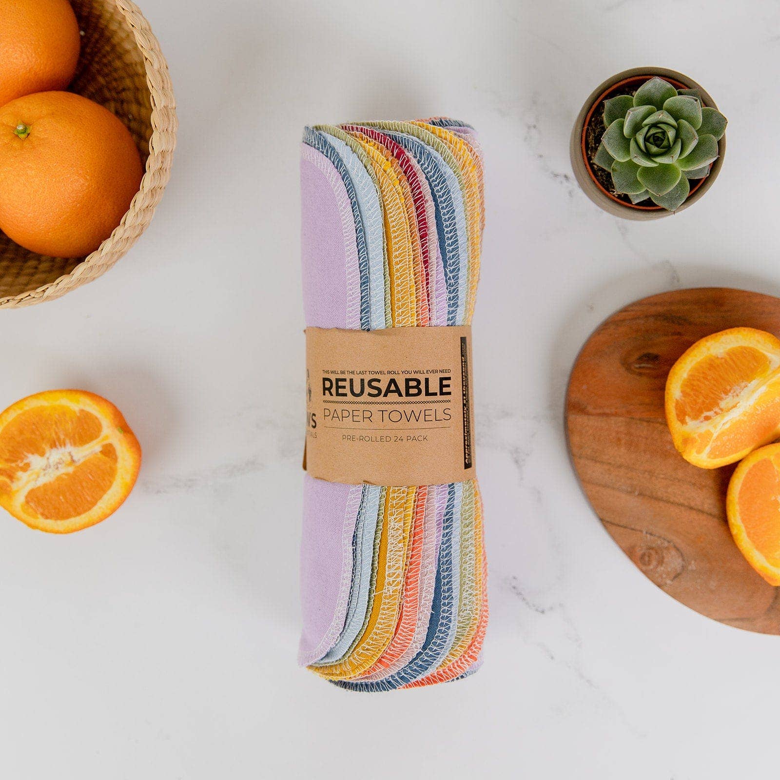 ZWS Essentials - Wholesale Paper Towels - Reusable Paper Towels - Pre-Rolled 24-Pack 0