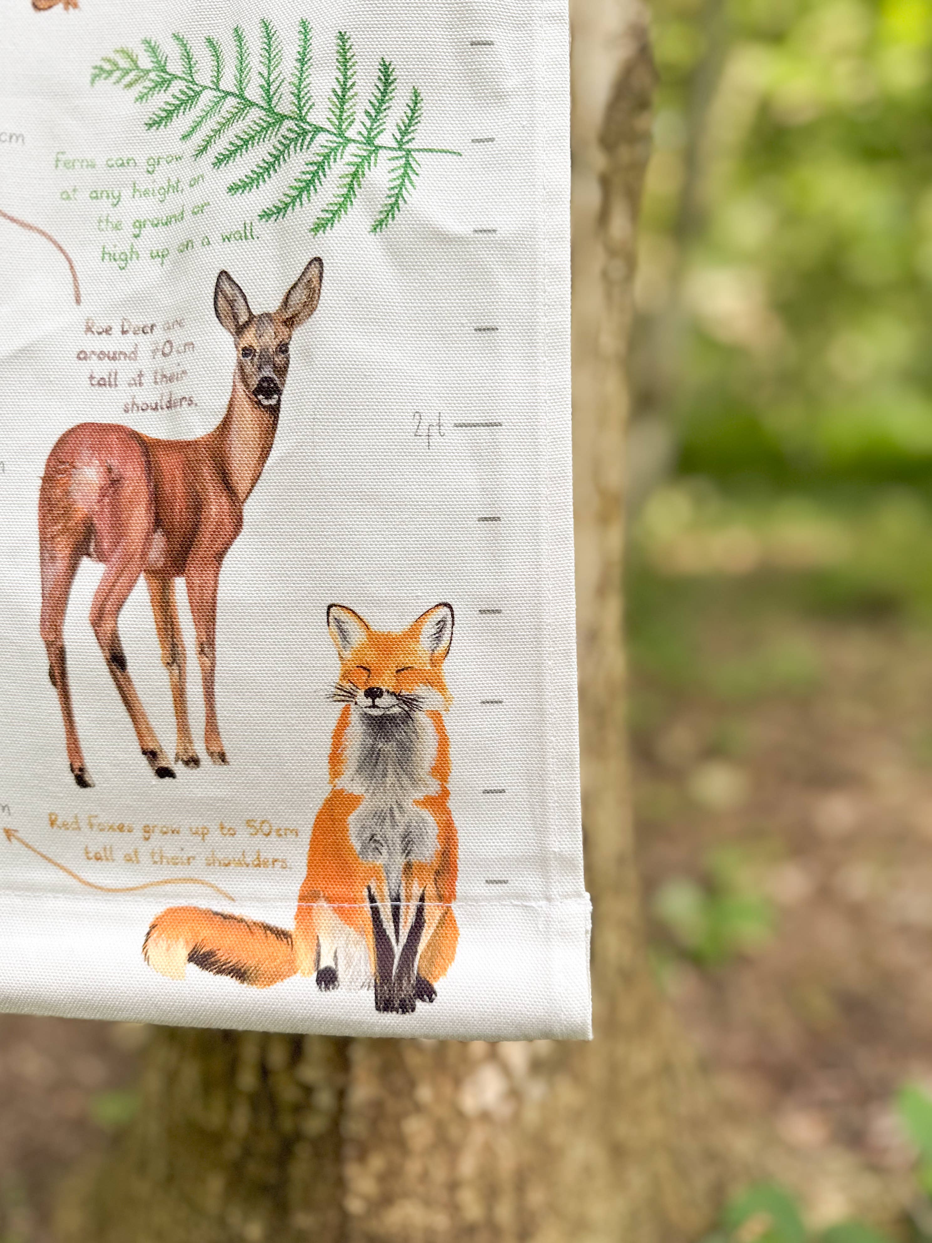 This Thursday - Wholesale Growth Chart - Kids & Baby - Woodland Life Fabric Height Chart4