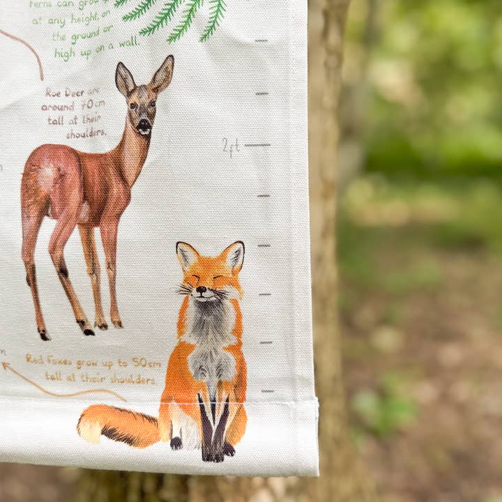 This Thursday - Wholesale Growth Chart - Kids & Baby - Woodland Life Fabric Height Chart4