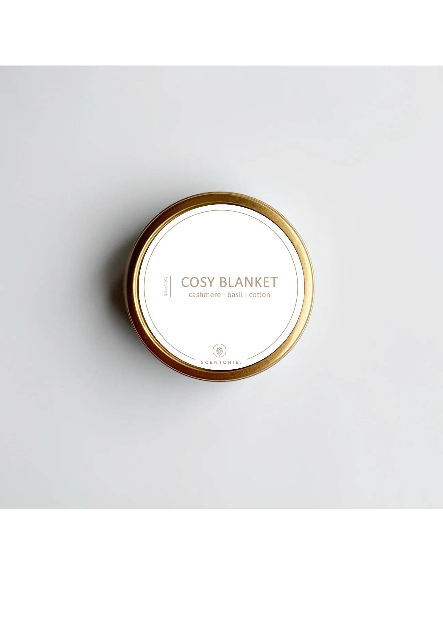 SCENTORIE. - Wholesale Travel Candles - COSY BLANKET Rapeseed Wax Scented Candle 110g/20h Wood Wick