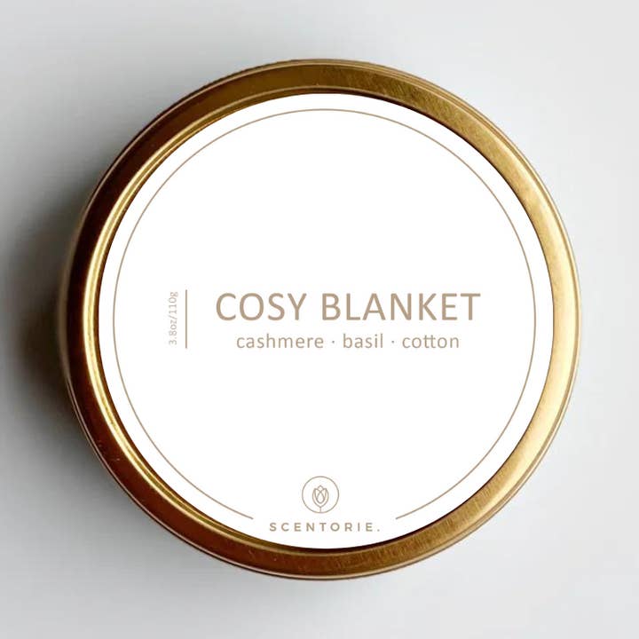 SCENTORIE. - Wholesale Travel Candles - COSY BLANKET Rapeseed Wax Scented Candle 110g/20h Wood Wick0