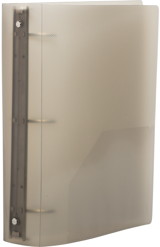 JAM PAPER - Vente Classeurs - Classeur en plastique JAM 2 pouces, classeur gris à 3 anneaux, 1/PK3