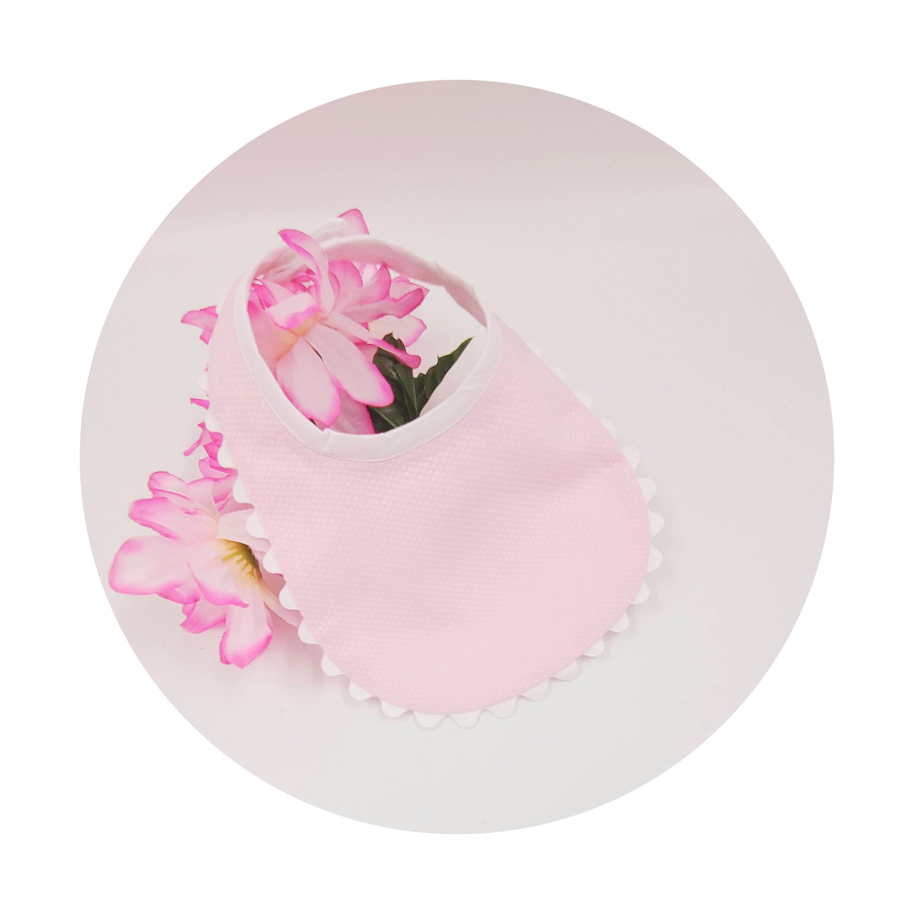 THE ROYALTY COLLECTION - Wholesale Slabbetje - Baby - Roze katoenen piqué-collectie met bies8