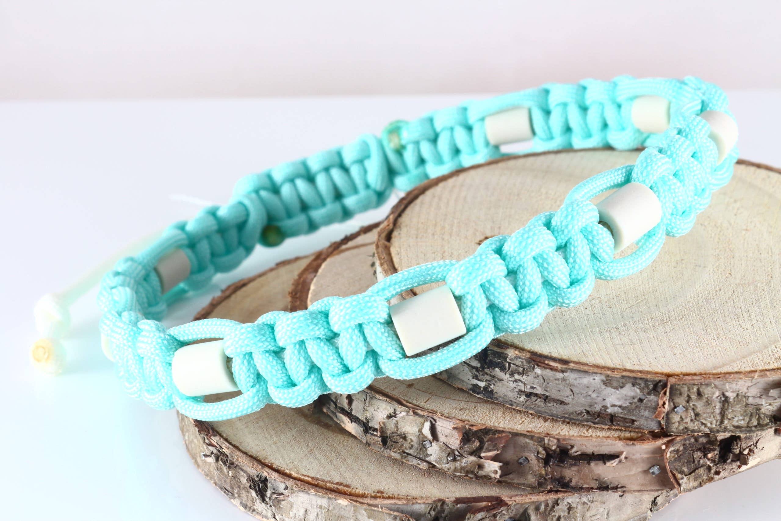 Pawcord by Franzi - Wholesale Pet Collar - Dog - EM ceramic jewelry collar in "Mojito Mint"