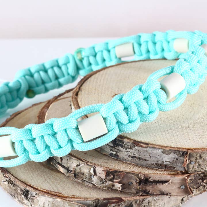 Pawcord by Franzi - Wholesale Pet Collar - Dog - EM ceramic jewelry collar in "Mojito Mint"0