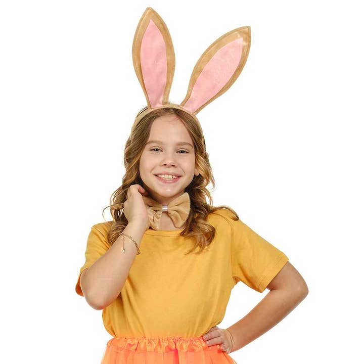 Funcredible - Wholesale Costume - Women's - Bunny Ears Headband Kit - Mellow Ears with Tail and Bowtie6