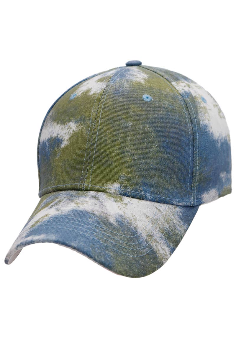 Cap Zone – Engroshandel Baseballkasket - Dame – Pastel spraymaling Tie Dye Confetti Baseballkasket7