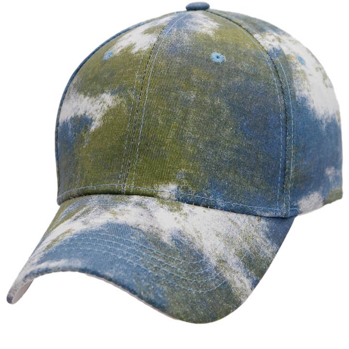 Cap Zone – Engroshandel Baseballkasket - Dame – Pastel spraymaling Tie Dye Confetti Baseballkasket7