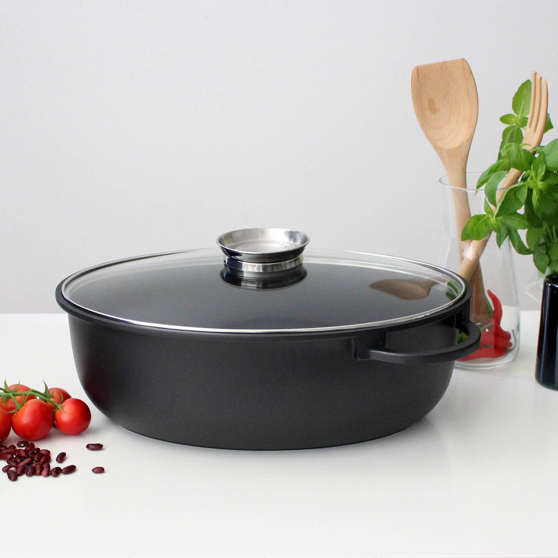 Elo - Wholesale Cooking Pot - Elo Cast Aluminum Oval Casserole with Lid 38x25 cm4
