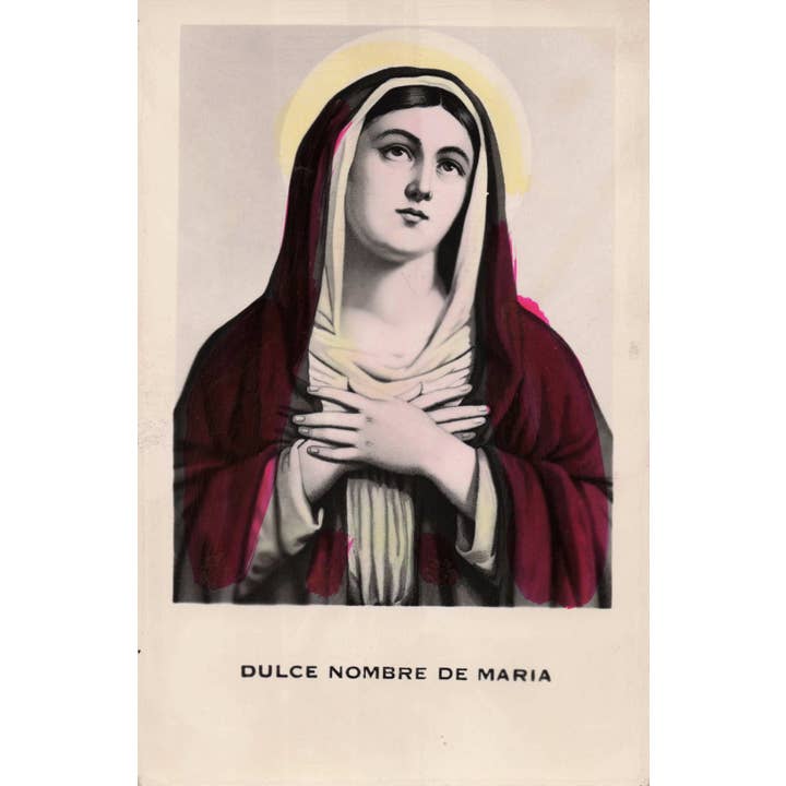Tesoros Trading Company - Wholesale Religious Card - Religious Hand-Tinted Card, Mx.- Asst. Virgin Maria Images1